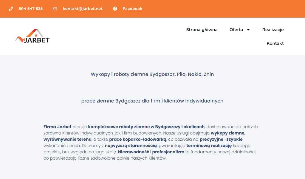 Roboty ziemne na miarę - Jarbet